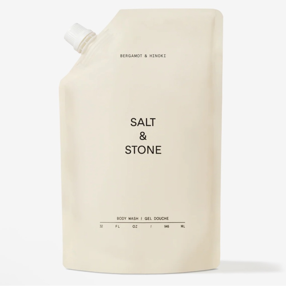 Salt & Stone bergamot & hinoki body gel wash refill